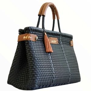 Less pollution convertible handbag - black pearl